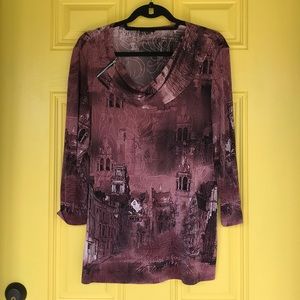 Emotions by Marie Claire. 3/4 Mauve & Black xL